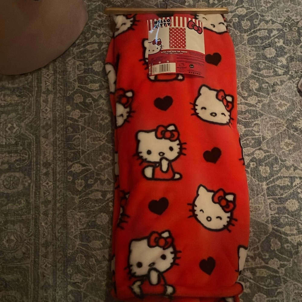 Hello Kitty Faux Fur Throw Blanket